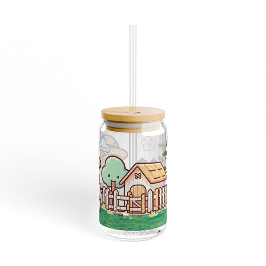 16oz ‘ Little Farmer, Glass Tumbler